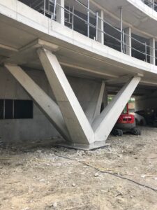 Implantation axe de chantier pour construction d'une école à Bobigny 93