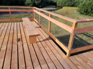 Implantation et creation d'un projet passerelle Lac des Settons, dans le Morvan 