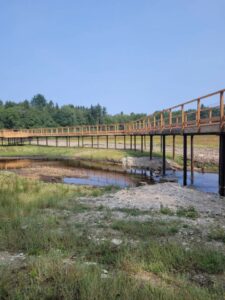 Implantation et creation d'un projet passerelle Lac des Settons, dans le Morvan 