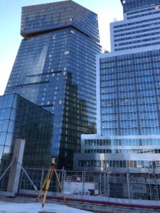 Reception du R+3 béton d'un immeuble, pour construire les 13 niveaux suivants en bois-porte Ivry à Paris